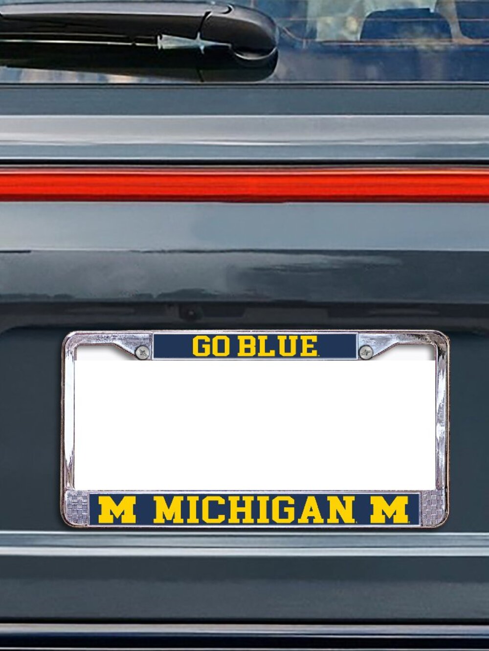University of Michigan Go Blue Metal License Plate Frame (Licensed Product)